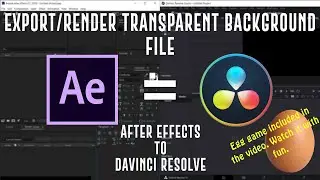 After Effects to Davinci Resolve | Export/Render Transparent Background from AE To DR Tutorial