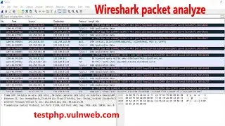 Sniffing Attack using Wireshark || Network Packet Capture in testphp.vulnweb