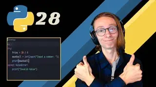 Python Basics - How to CATCH ERRORS (Try / Except) #28