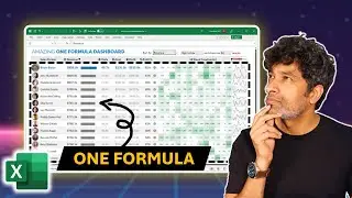 The amazing ONE formula Excel dashboard with LET function