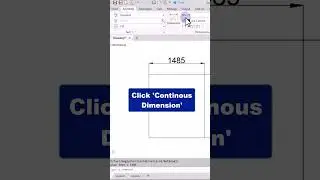 Make Continuous Dimensions In AutoCAD #autocad #autocadtutorial #dimensions #continousdimension