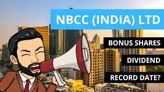 NBCC Bonus Share News | NBCC Dividend News | NBCC Share Latest News #stockmarket #sharemarket #nbcc