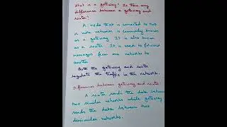 computer networks interview question and answer ||difference between Gateway and router