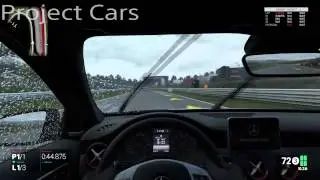 Driveclub vs Project Cars - In-car rain effect