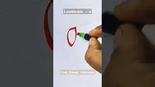 Lowercase - g inn Italic Style | Learn how to do Calligraphy writing with a Broad-edge pen