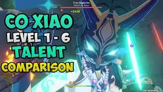 Xiao Talents Level 1 vs Level 6 Damage Comparison | Genshin Impact