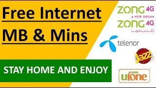 FREE INTERNET Mb Zong Jazz Telenor & Ufone Code 2020