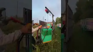 Видео из архива !2020год улья полные мёда пришлось сделать тельфер на УАЗ