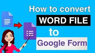 How to convert word doc into Google form |doc to form| Make Google form from Google doc|Google Forms