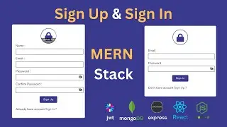 Sign In & Sign Up - MongoDB, express, React js, Nodejs  & JWT