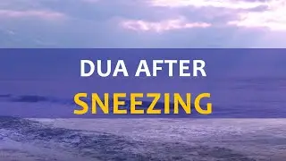 Prayer (dua) after sneezing  - Daily Islamic Supplications - Dua from Hadith of the Messenger ﷺ