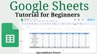 Google Sheets Tutorial For Beginners