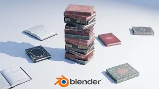 Create Open/Closed Books in Blender!