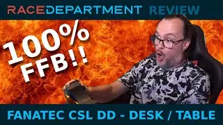 Fanatec CSL DD Desk Review | 100% FFB | Table Clamp