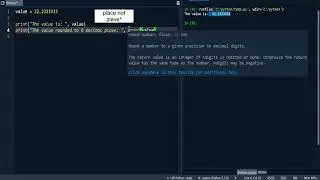 Python 14: Round a number to 0, 1 or 2 decimal places using the round() function.