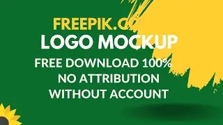 freepik logo mockup free download! no attribute! no signup
