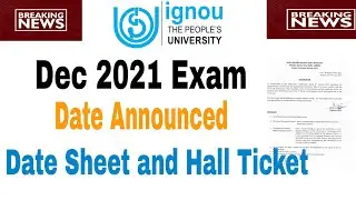 IGNOU Dec 2021 Exam date officially announced | ignou dec 2021 exam date sheet ignou date sheet 2022