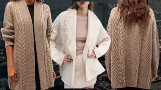 Роскошные вязаные женские кардиганы для всех. Luxury knitted women's cardigans for everyone.