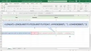 How to Count Specific Character in a Cell or Range of Cells in Excel - Office 365