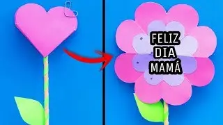 Tarjetas pop up de Flores _ DIY regalos para mamá fáciles y rápidos / CADUBANA