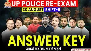 UP Police 30 August/2nd shift Exam Answer Key, UPP ReExam Analysis, Paper Answer Key By Ankit Sir