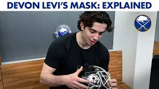 It All Has A Meaning | Buffalo Sabres Goalie Devon Levi Explains His Self-Designed Black & Red Mask
