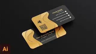 Luxury Business Card Design in Adobe Illustrator | Elegant Visiting Card Design in Illustrator