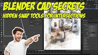 Blender CAD Secrets: Hidden Snap Tools for Precise Intersections