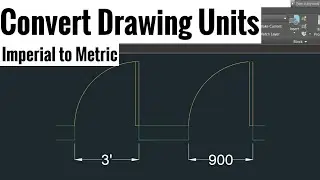 How to convert AutoCAD Drawing from one unit to another unit AutoCAD 2019