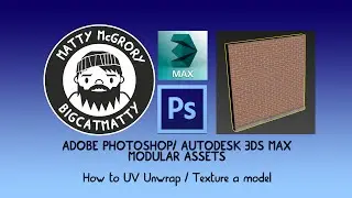 PHOTOSHOP / 3DS MAX - How to UV unwrap / Texture a model