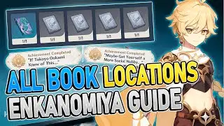 All Book Locations Enkanomiya & Complete World Quest  Collection of Dragons and Snakes 