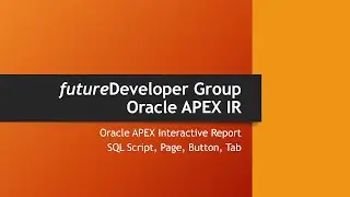 Oracle APEX Interactive Report