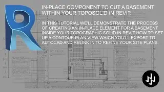 IN-PLACE COMPONENT TO CUT A BASEMENT WITHIN YOUR TOPOSOLID IN REVIT