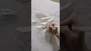 Барельеф горного пейзажа. Барельеф горного села