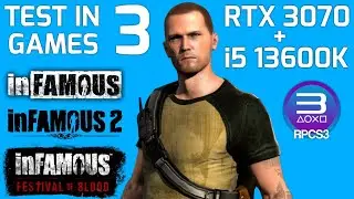 RPCS3 Emulator Test In 3 InFamous Games 4K | i5 13600K + RTX 3070