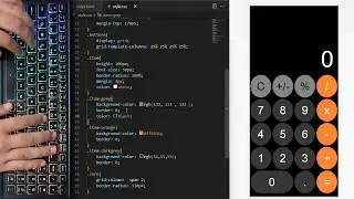 ASMR Programming - Coding Apple(ios) Calculator - No Talking - Only HTML CSS