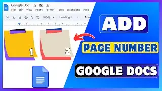 How To Add Page Numbers In Google Docs | Put Page Number In Google Docs