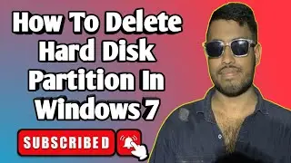 Delete Partition | Delete Partition Windows 10 | How To Delete Hard Disk Partition In Windows 7