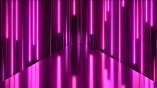 Falling Pink Lights Neon Disco Lines Effect Evening Party Decoration