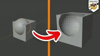 How to Use Boolean in Blender | Cut an Object with Another Object