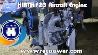 F23, HIrth F23, twin cylinder, boxer style, 50 HP, 2 stroke Hirth aircraft engine