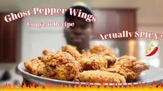 how to make SPICY GHOST PEPPER wings | Popeyes Copycat