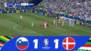 Slovenia vs. Denmark [1-1] | UEFA Euro 2024 | Match Highlights!