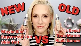 NEW MAYBELLINE SUPERSTAY 24H SKIN TINT vs L'ORÉAL TRUE MATCH NUDE | Full wear Test