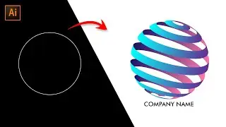 How To make a 3D Global Spiral Logo in Illustrator