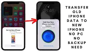 How to transfer Old iPhone data to new iPhone without any App Or pc !Apps photos videos All settings