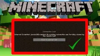 SOLUCIÓN Conexión pérdida ERROR en Minecraft | internal exception java.net.socketexception