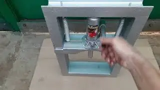 Гидравлический пресс для гаража из 🍾  бутылочного домкрата.