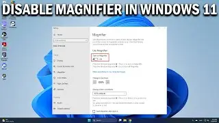 How To Disable the Magnifier in Windows 11 or 10 (2024) - Easy Fix