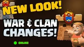 CLASH OF CLANS UPDATE: LOADS of CHANGES to CLANS & WAR!